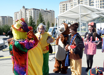 National Gymnastics Arena in Baku hosts Novruz show. Azerbaijan, 19 match, 2016